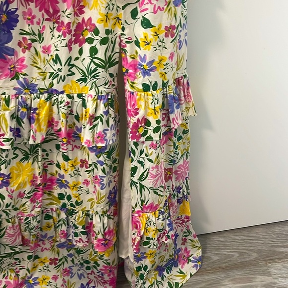 ASTR  VIONA FLORAL OFF SHOULDER TIERED MAXI DRESS - Picture 9 of 10